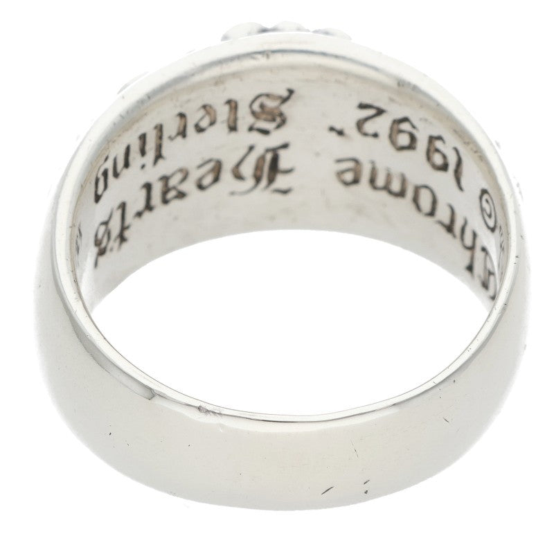 Chrome Hearts FLRL CRS PAVE Silver Ring Size ONE SIZE