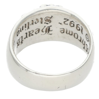 Chrome Hearts FLRL CRS PAVE Silver Ring Size ONE SIZE
