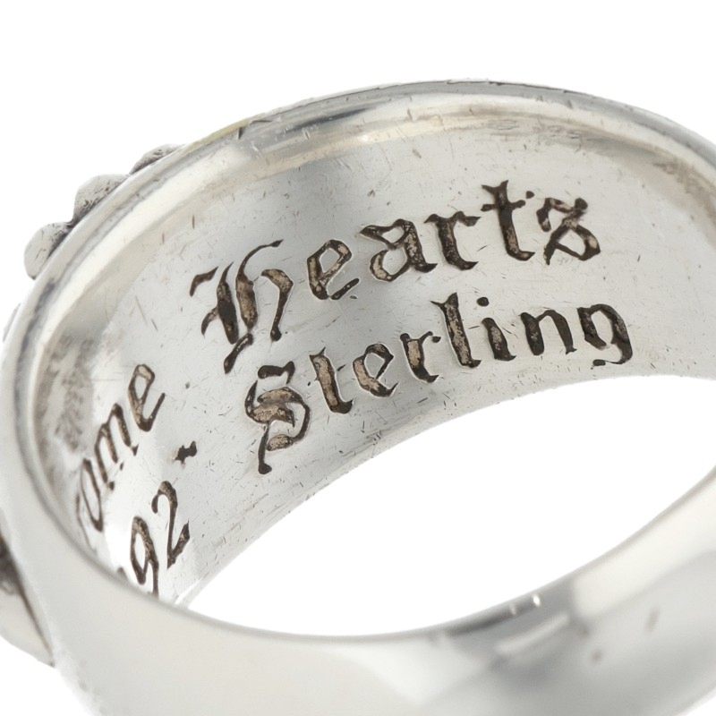 Chrome Hearts FLRL CRS PAVE Silver Ring Size ONE SIZE