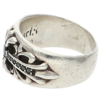 Chrome Hearts FLRL CRS P BLKDIA Pave Dia Ring Size JP 21