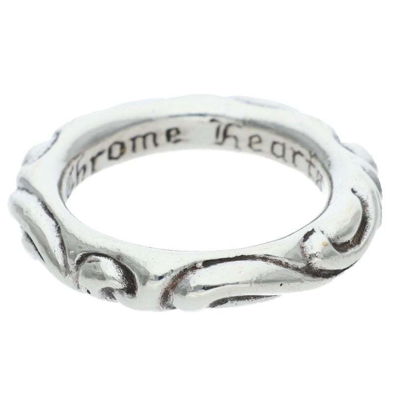 Chrome Hearts SCRL BAND Silver Ring Size 18.5