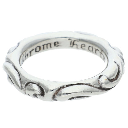 Chrome Hearts SCRL BAND Silver Ring Size 18.5