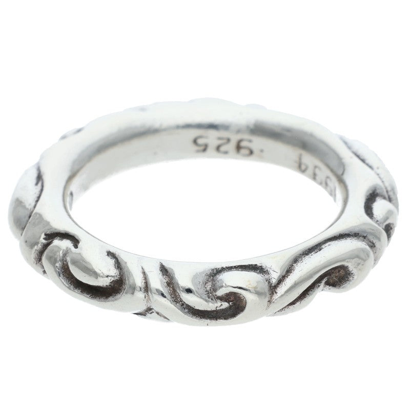 Chrome Hearts SCRL BAND Silver Ring Size 18.5