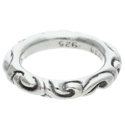 Chrome Hearts SCRL BAND Silver Ring Size 18.5