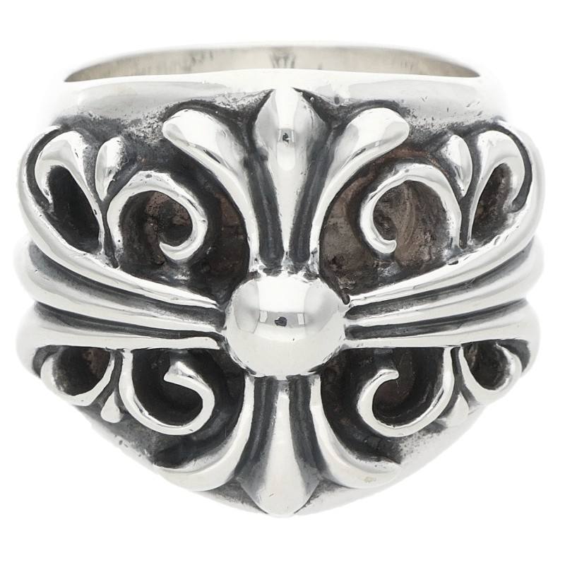 Chrome Hearts Keeper Sterling Silver Ring Size JP 13.5
