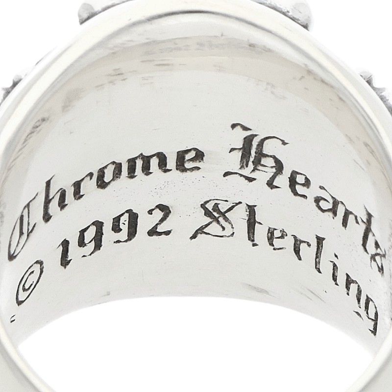 Chrome Hearts Keeper Sterling Silver Ring Size JP 13.5