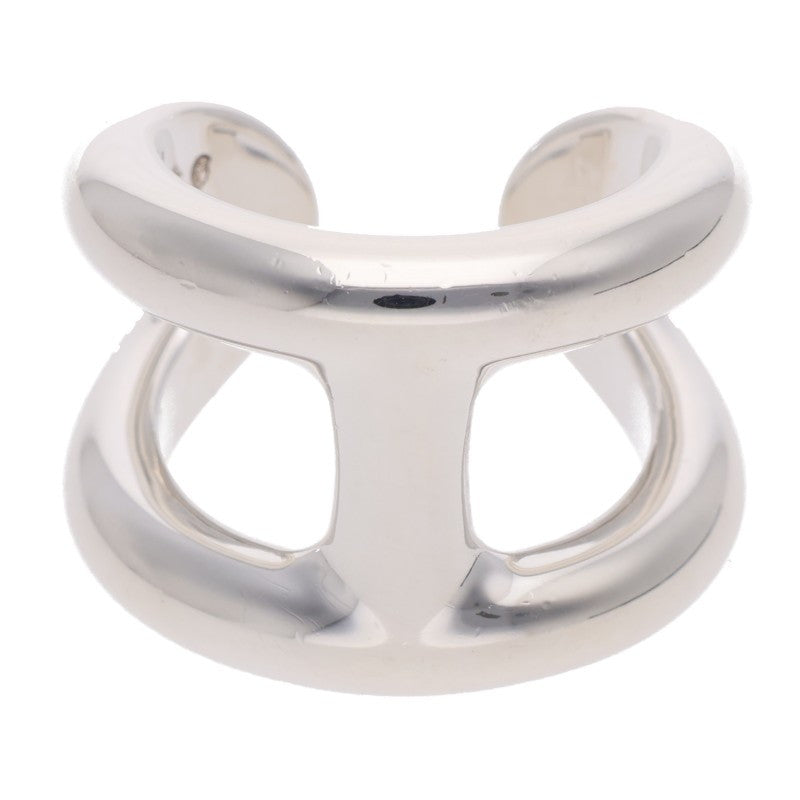 HERMES Osmose GM Silver Ring Size 51