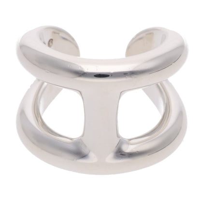 HERMES Osmose GM Silver Ring Size 51