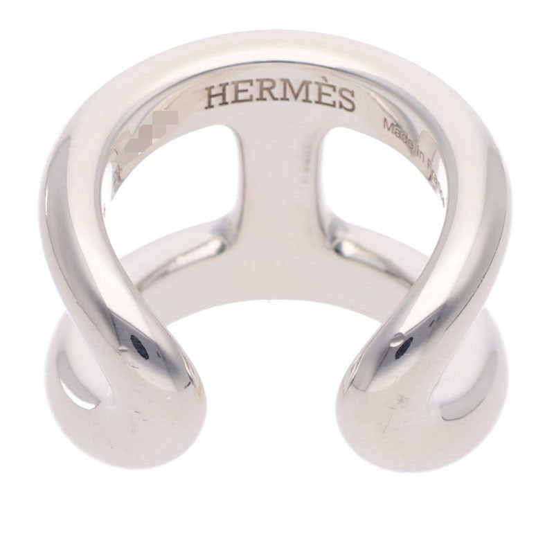 HERMES Osmose GM Silver Ring Size 51