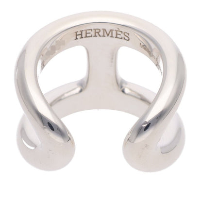 HERMES Osmose GM Silver Ring Size 51