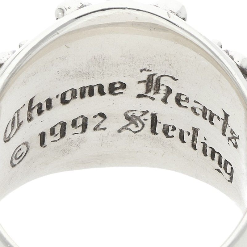 Chrome Hearts Keeper Silver Ring Size JP 22