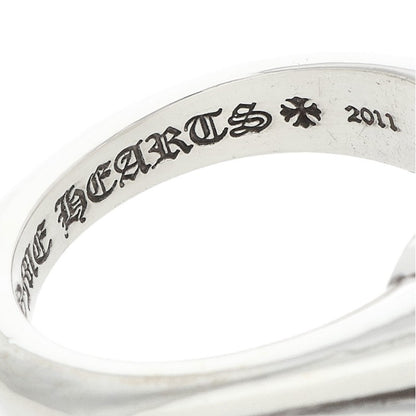 Chrome Hearts CUTOUT CH PLS LG Silver Ring Size JP 24
