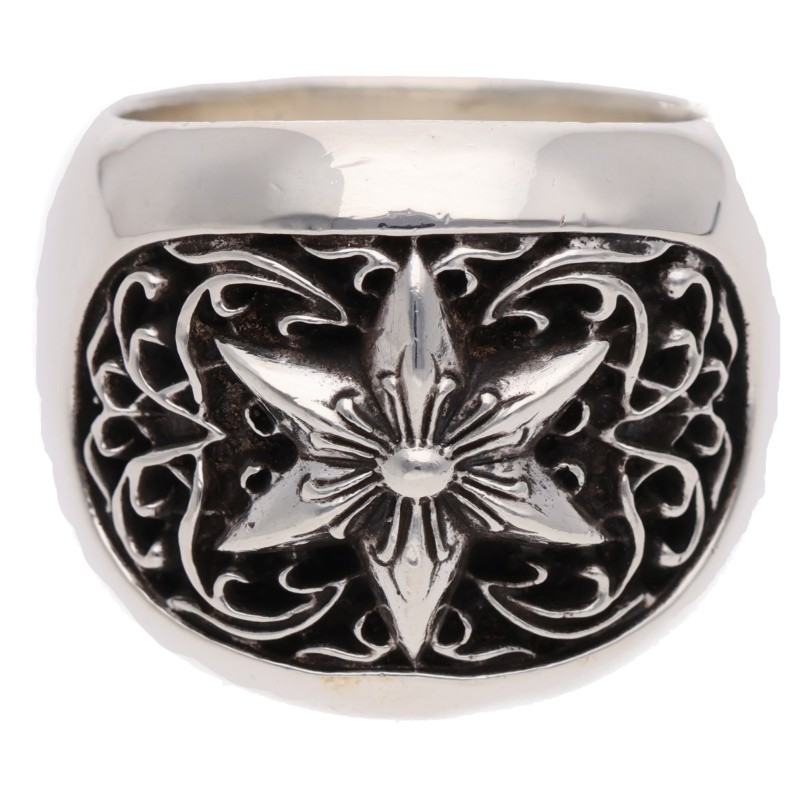 Chrome Hearts CLSSC OVAL STAR Silver Ring Size 28.5