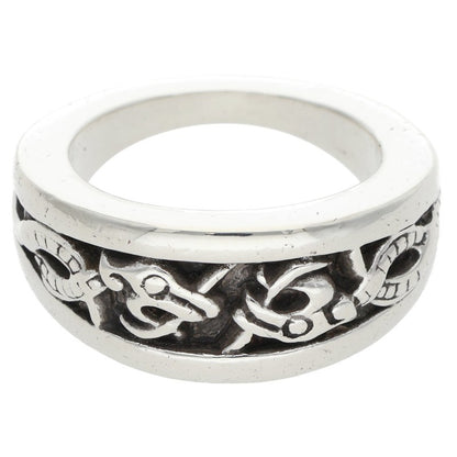 Chrome Hearts NARROW V CELTIC Silver Ring Size ONE SIZE