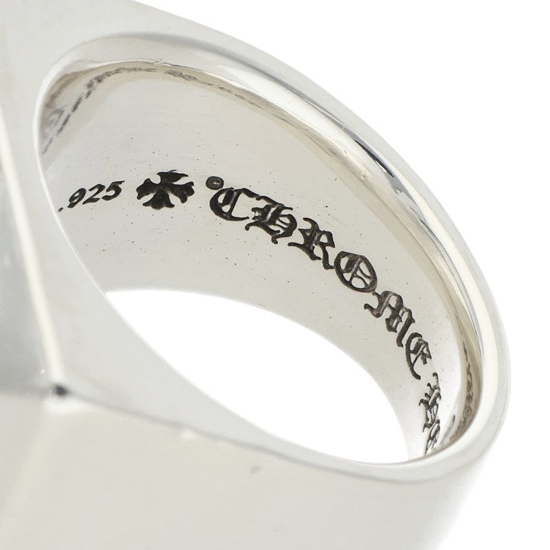 Chrome Hearts Silver CH Plus Diamond Ring Size JP 16.5