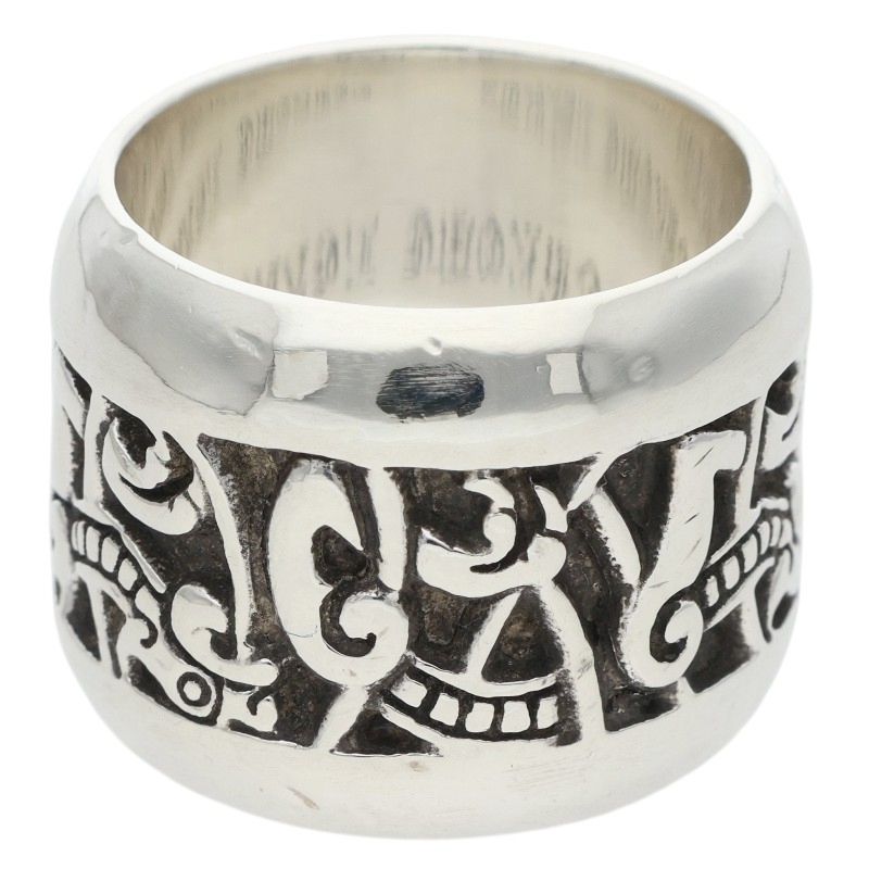Chrome Hearts WIDE CELTIC Silver Ring Size ONE SIZE