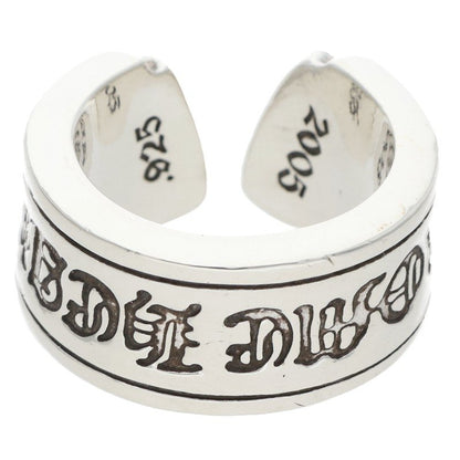 Chrome Hearts LG SCROLL LABEL Silver Ring Size ONE SIZE