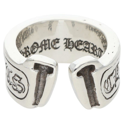 Chrome Hearts LG SCROLL LABEL Silver Ring Size ONE SIZE