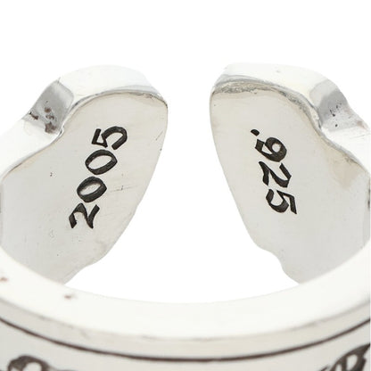Chrome Hearts LG SCROLL LABEL Silver Ring Size ONE SIZE