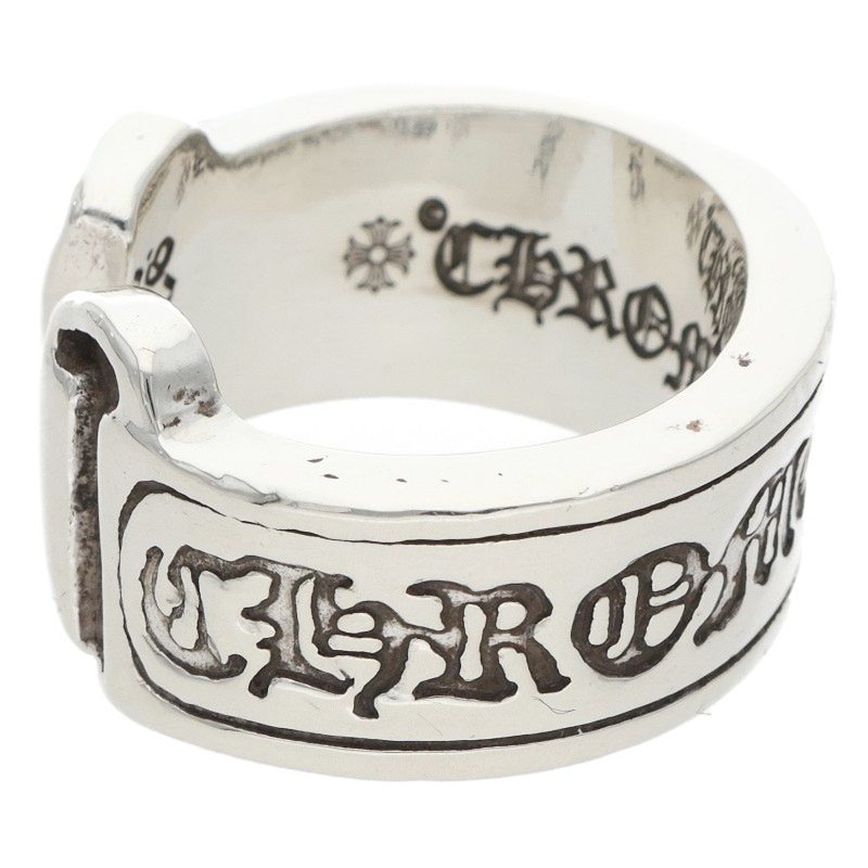 Chrome Hearts LG SCROLL LABEL Silver Ring Size ONE SIZE