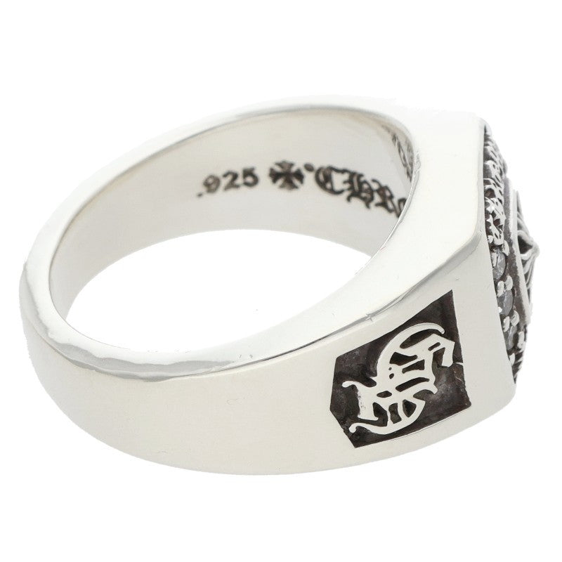 Chrome Hearts SM CHAMPION Pave Silver Ring Size ONE SIZE