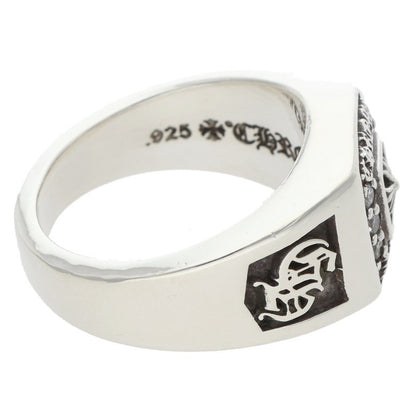 Chrome Hearts SM CHAMPION Pave Silver Ring Size ONE SIZE