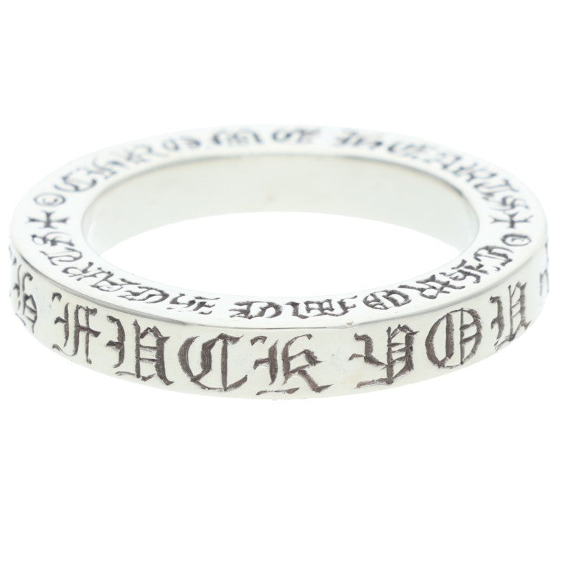Chrome Hearts 3mm Spacer FUCKYOU Silver Ring Size ONE SIZE