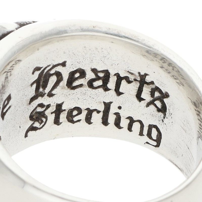 Chrome Hearts FLRL CRS Floral Cross Silver Ring Size JP 13