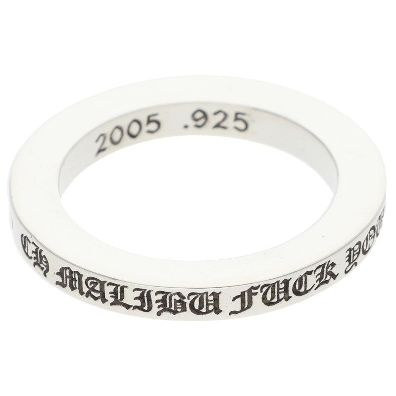 Chrome Hearts Malibu Limited 3mm Ring Silver Size JP 11.5