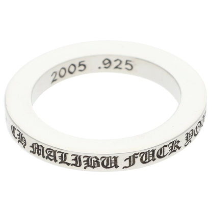 Chrome Hearts Malibu Limited 3mm Ring Silver Size JP 11.5