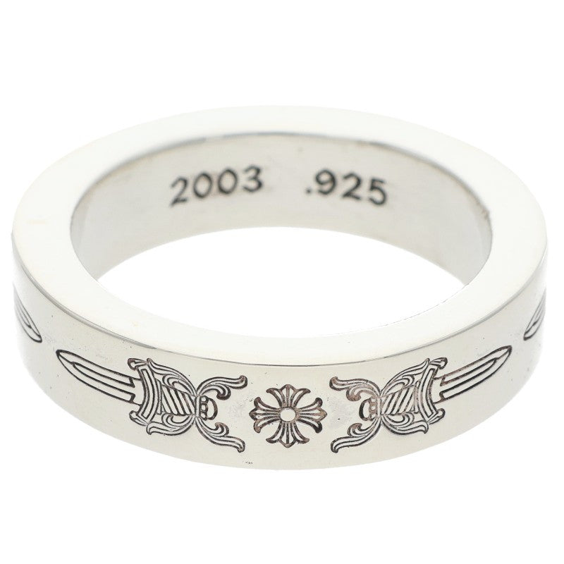 Chrome Hearts 6mm SPACER DAGGER Silver Ring Size ONE SIZE