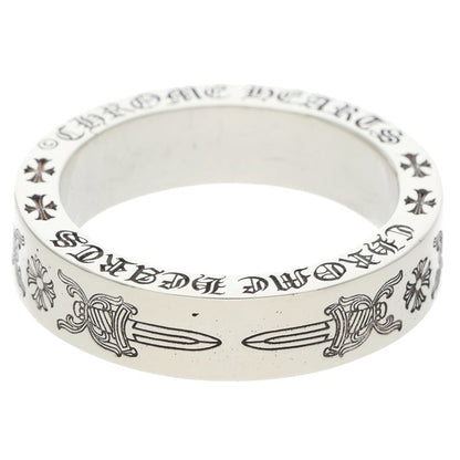 Chrome Hearts 6mm SPACER DAGGER Silver Ring Size ONE SIZE