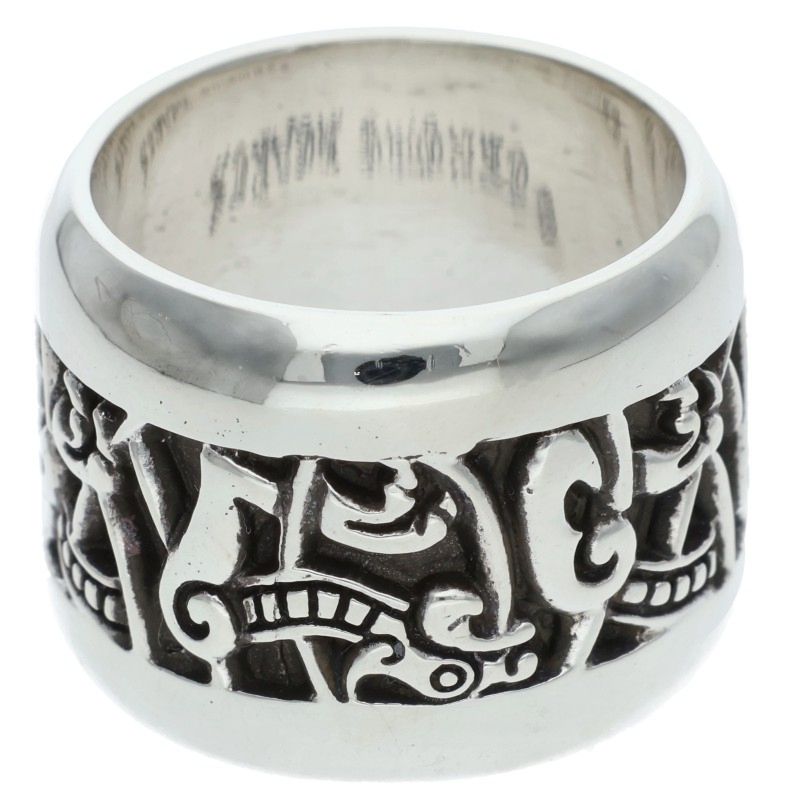 Chrome Hearts WIDE CELTIC BAND Silver Ring Size 18.5