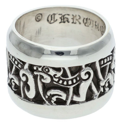 Chrome Hearts WIDE CELTIC BAND Silver Ring Size 18.5