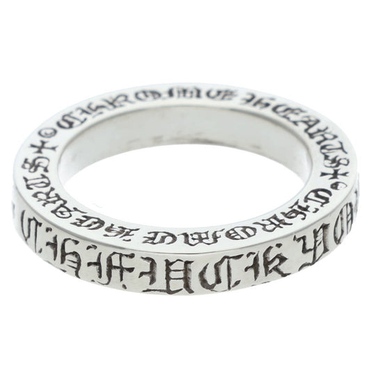 Chrome Hearts 3mm SPACER FUCKYOU Silver Ring Size ONE SIZE