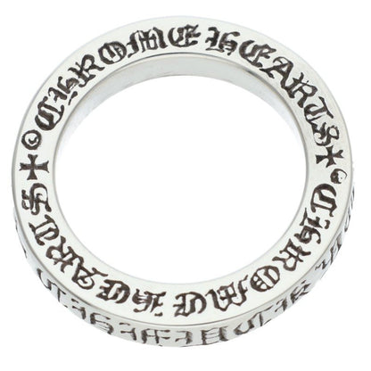 Chrome Hearts 3mm SPACER FUCKYOU Silver Ring Size ONE SIZE