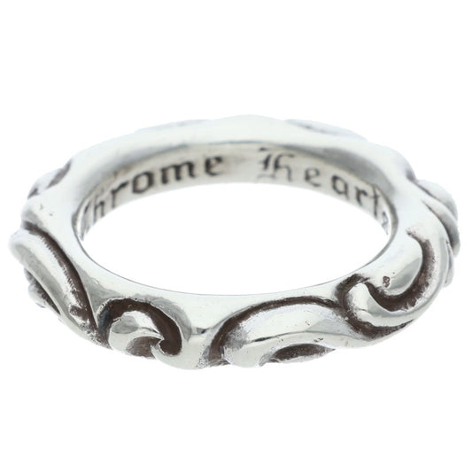 Chrome Hearts SCRL BAND Silver Ring Size ONE SIZE