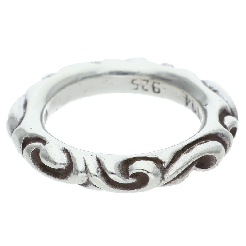 Chrome Hearts SCRL BAND Silver Ring Size ONE SIZE