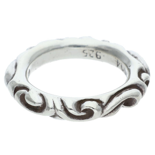 Chrome Hearts SCRL BAND Silver Ring Size ONE SIZE