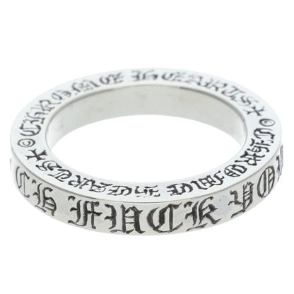 Chrome Hearts 3mm SPACER FUCKYOU Silver Ring Size ONE SIZE