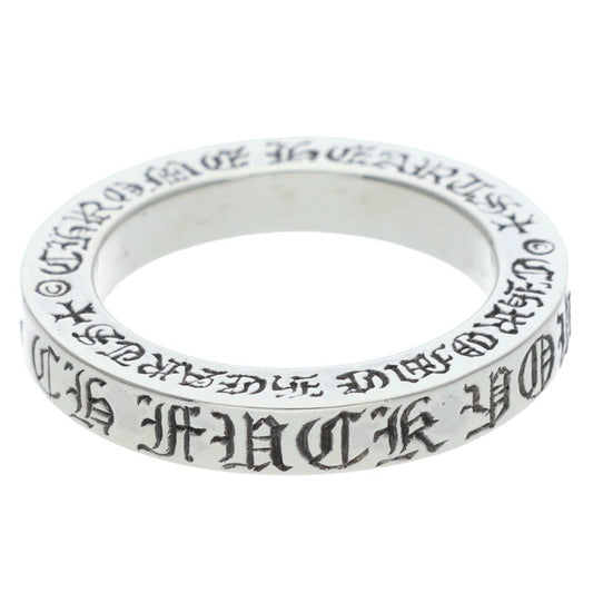 Chrome Hearts 3mm SPACER FUCKYOU Silver Ring Size ONE SIZE
