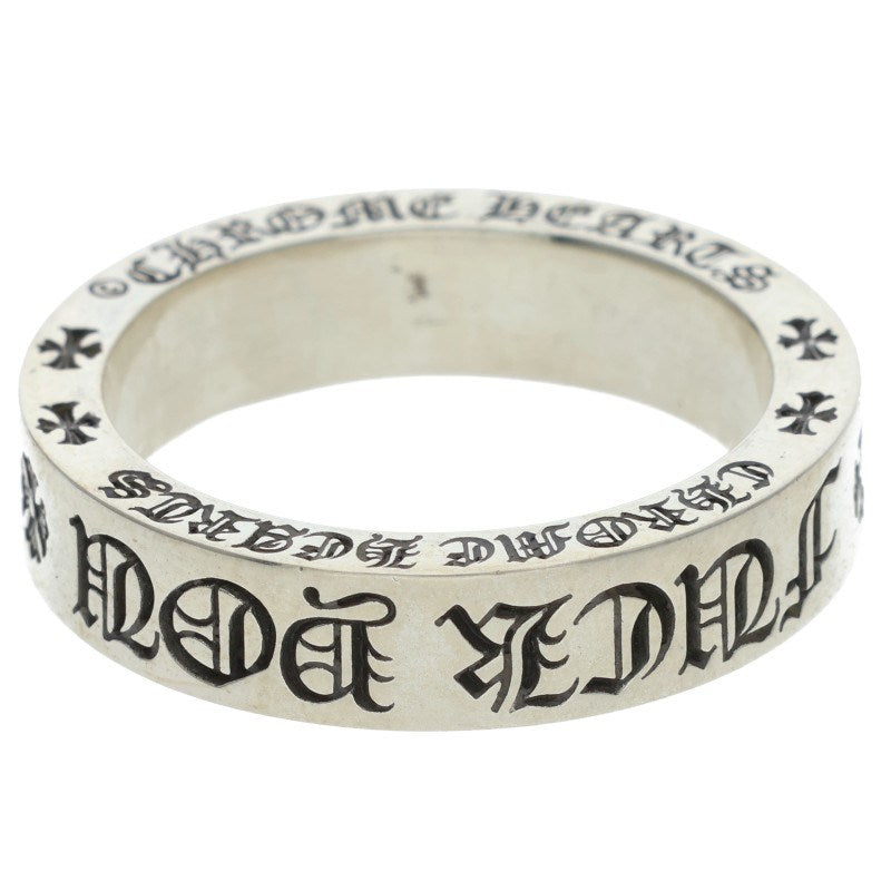 Chrome Hearts 6mm SPACER FUCKYOU Silver Ring Size ONE SIZE