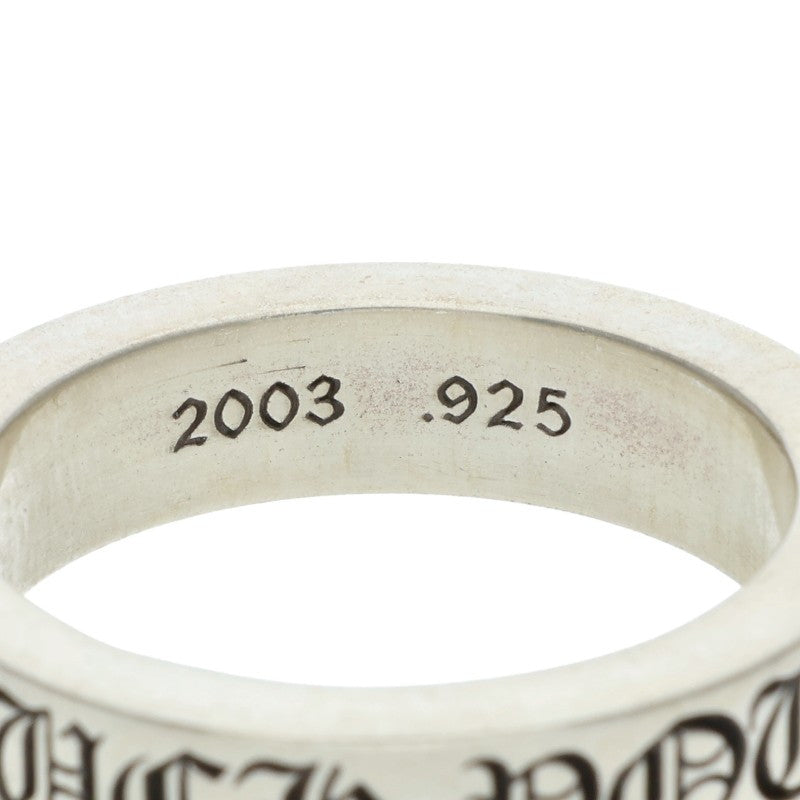 Chrome Hearts 6mm SPACER FUCKYOU Silver Ring Size ONE SIZE