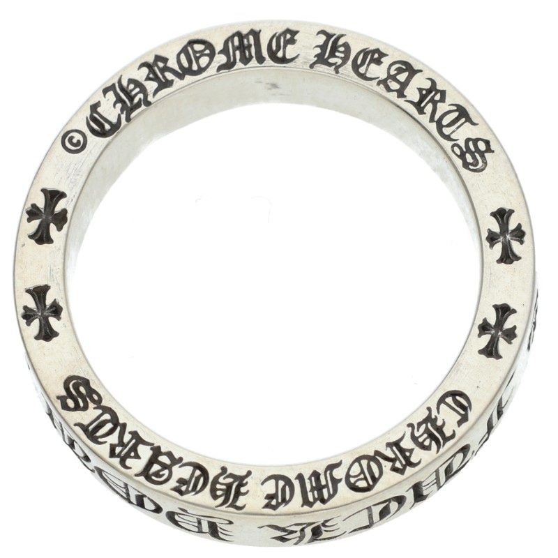 Chrome Hearts 6mm SPACER FUCKYOU Silver Ring Size ONE SIZE