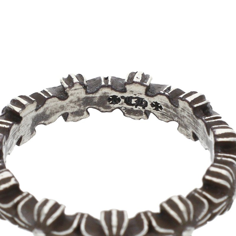 Chrome Hearts TINY E CH PLS BAND Silver Ring Size ONE SIZE
