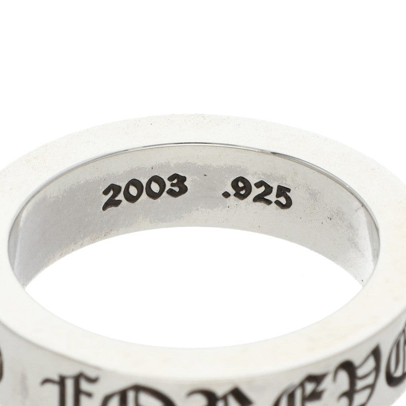 Chrome Hearts 6mm Spacer Forever Silver Ring Size 21.5