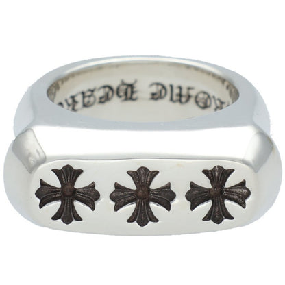 Chrome Hearts Lil PJ 3CH Plus Silver Ring Size 6.5