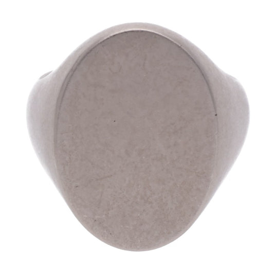 Maison Margiela Oval Motif Silver Ring Size 9.5