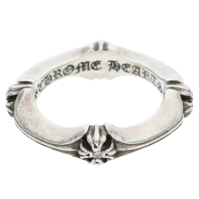 Chrome Hearts PLUS AND BONE DIA 4P Silver Ring Size JP 6.5