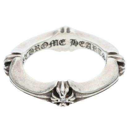 Chrome Hearts PLUS AND BONE DIA 4P Silver Ring Size JP 6.5